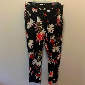 Floral print pants